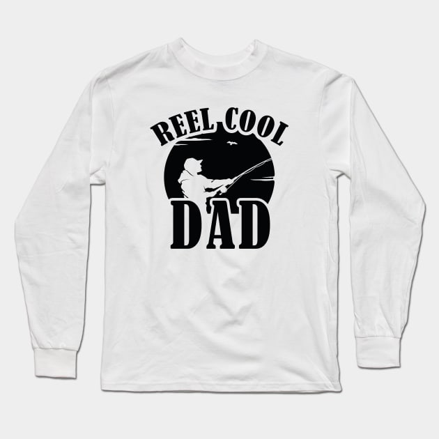 Reel Cool Dad Long Sleeve T-Shirt by LuckyFoxDesigns